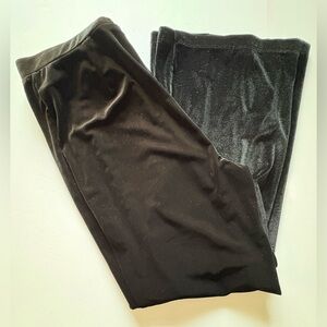 Sincerely Jules Black Velvet Wide Leg Pants